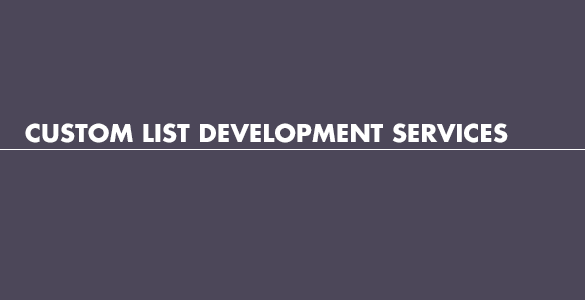 Custom list development services